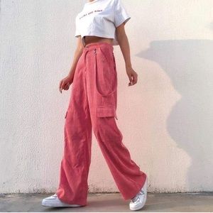 Pink Cargo Pants